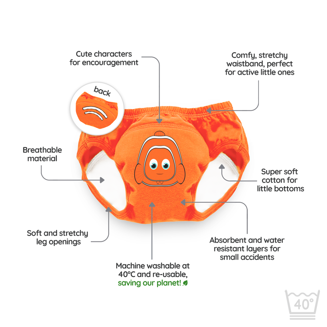 Þjálfunarnærbuxur - Trúðfiskur