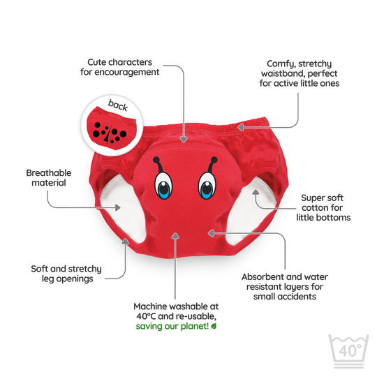 Þjálfunarnærbuxur - Maríubjalla