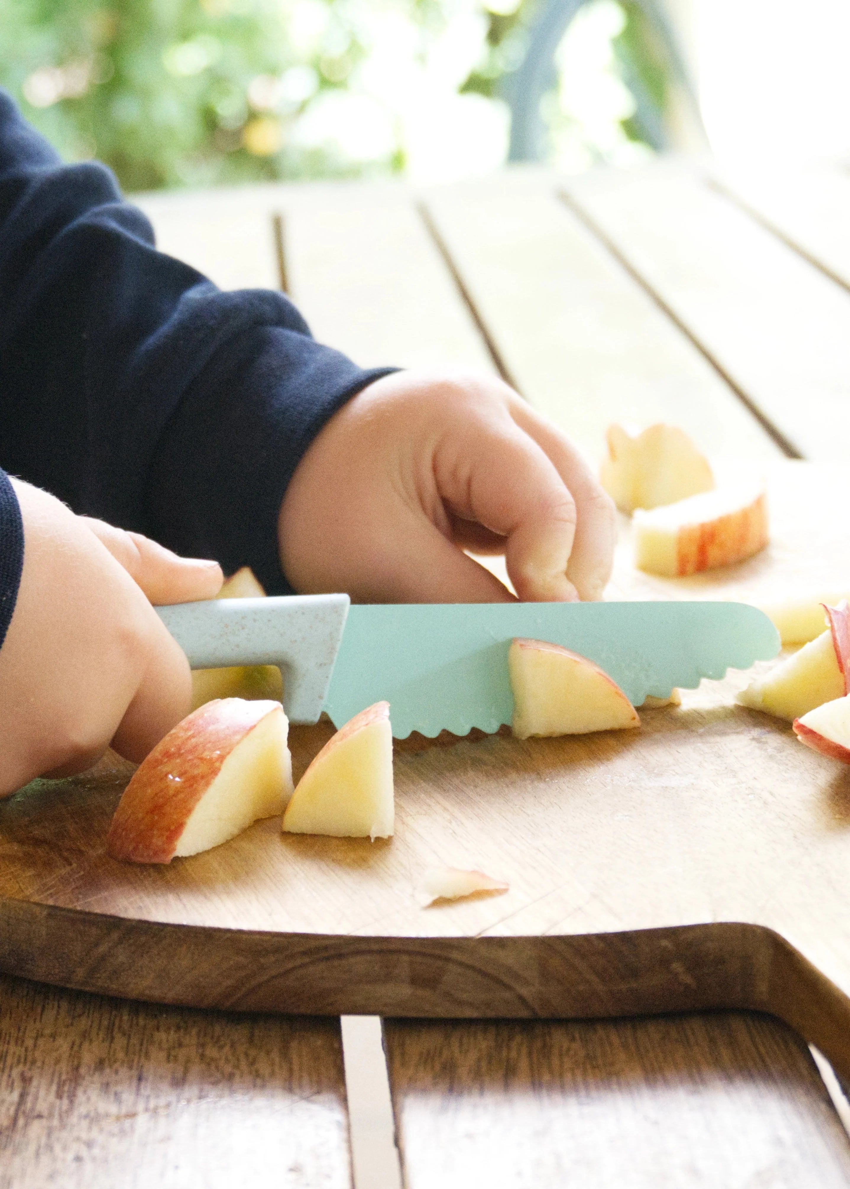 KLYV Classic Kids Knife – Blue CornFlower